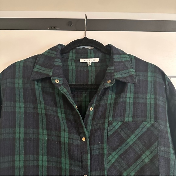 RETHM Plaid Button-Down Size M - Picture 4 of 8